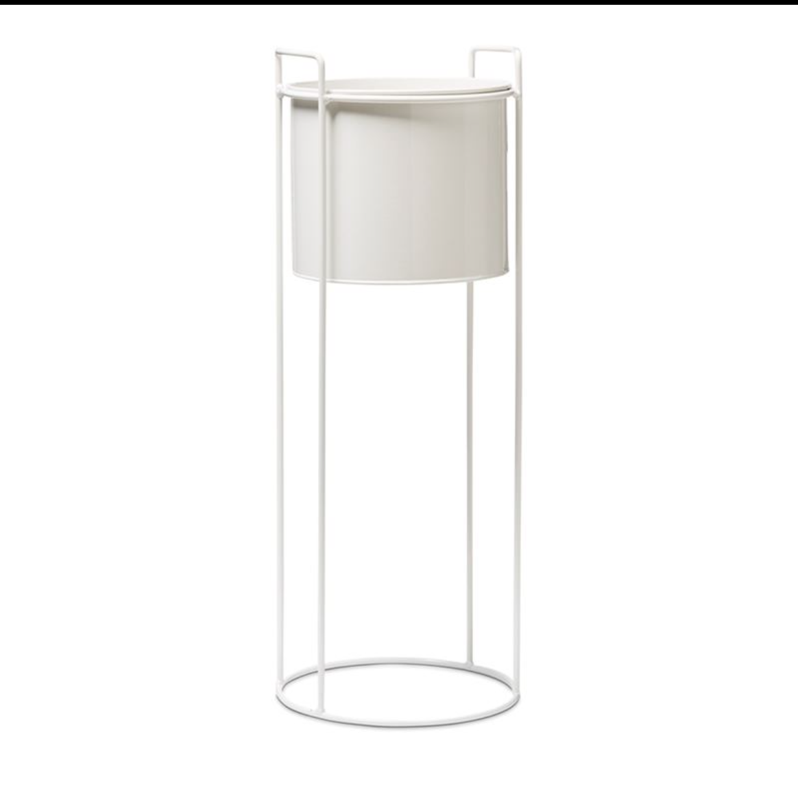 White Gloss Plant Stand- Set of 1, Indoor and Outdoor Purpose